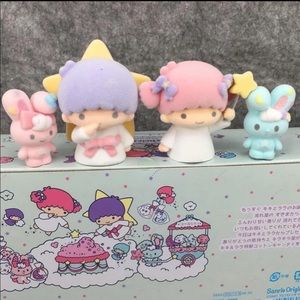 4x Little Twin Star Figure Collectible Figurine Set Sanrio Japan Kawaii Velvet